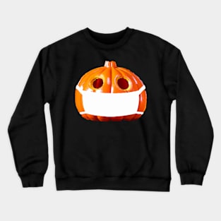 Pumpkins Wears Face Mask Funny Halloween 2021 Crewneck Sweatshirt